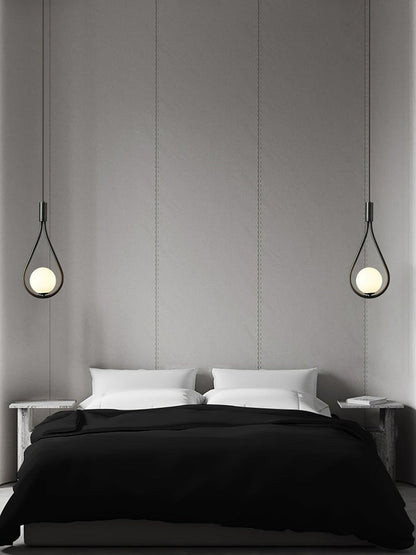 Pearl Glass Globe Pendant Light – 16cm Diameter