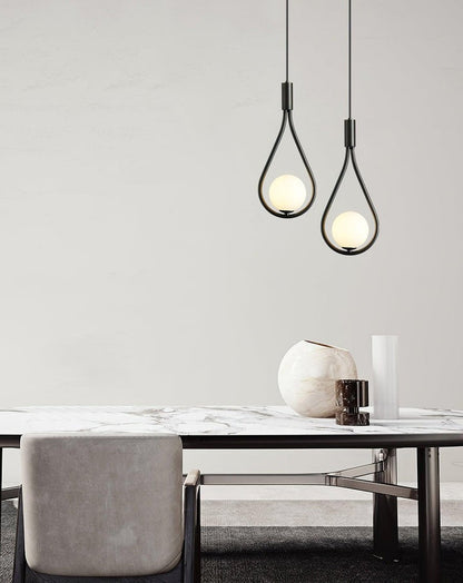Pearl Glass Globe Pendant Light – 16cm Diameter