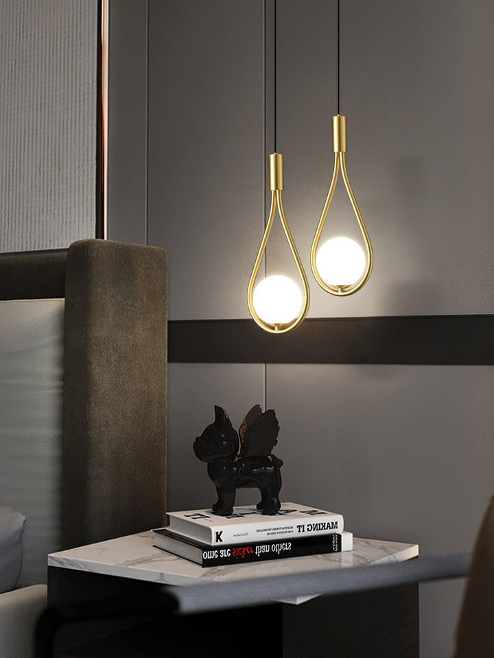 Pearl Glass Globe Pendant Light – 16cm Diameter