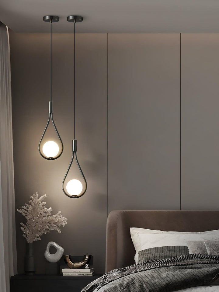 Pearl Glass Globe Pendant Light – 16cm Diameter