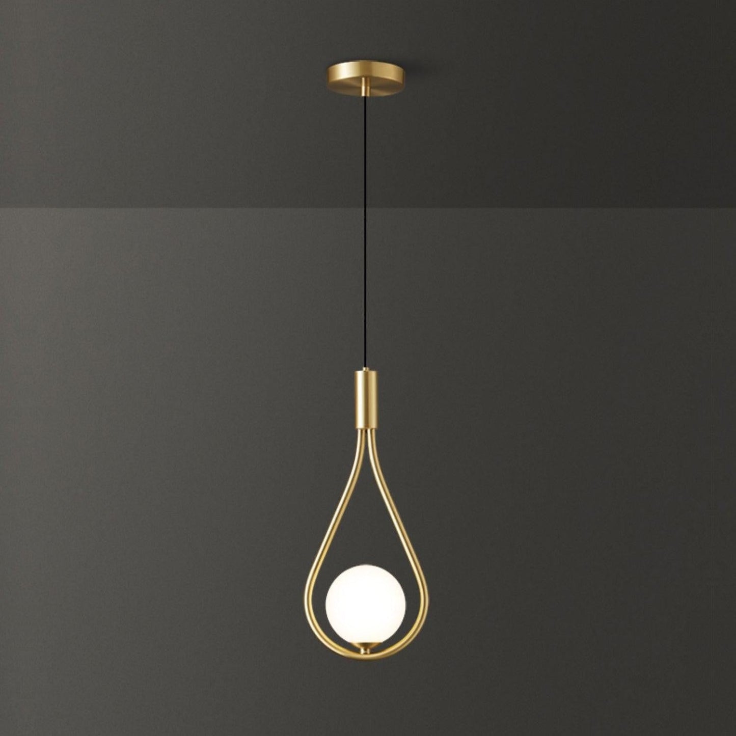 Pearl Glass Globe Pendant Light – 16cm Diameter