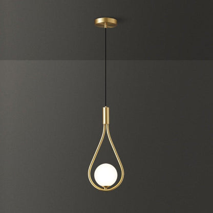 Pearl Glass Globe Pendant Light – 16cm Diameter