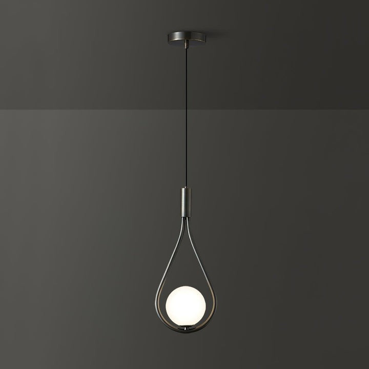 Pearl Glass Globe Pendant Light – 16cm Diameter