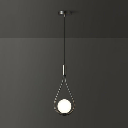 Pearl Glass Globe Pendant Light – 16cm Diameter