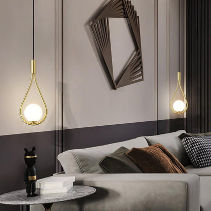 Pearl Glass Globe Pendant Light – 16cm Diameter
