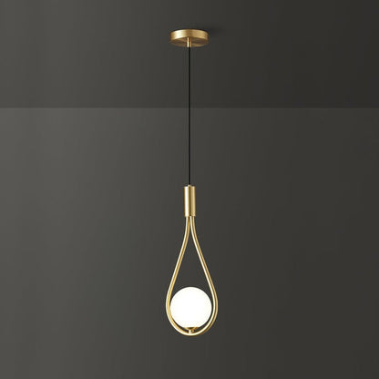 Pearl Glass Globe Pendant Light – 16cm Diameter