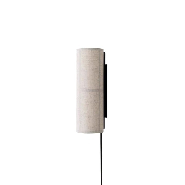 Plug-In Cylinder Fabric Wall Sconce – Indoor LED Light