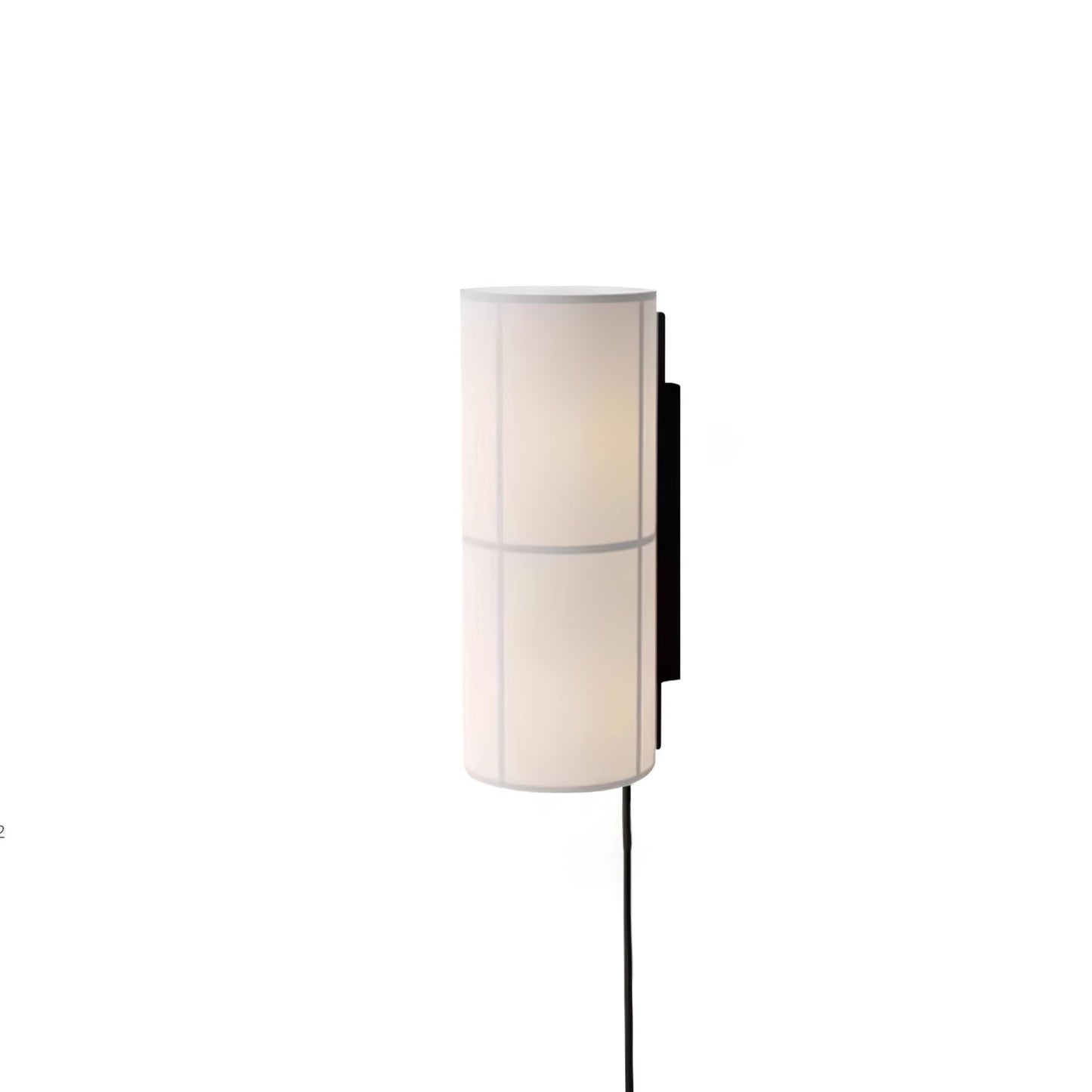 Plug-In Cylinder Fabric Wall Sconce – Indoor LED Light