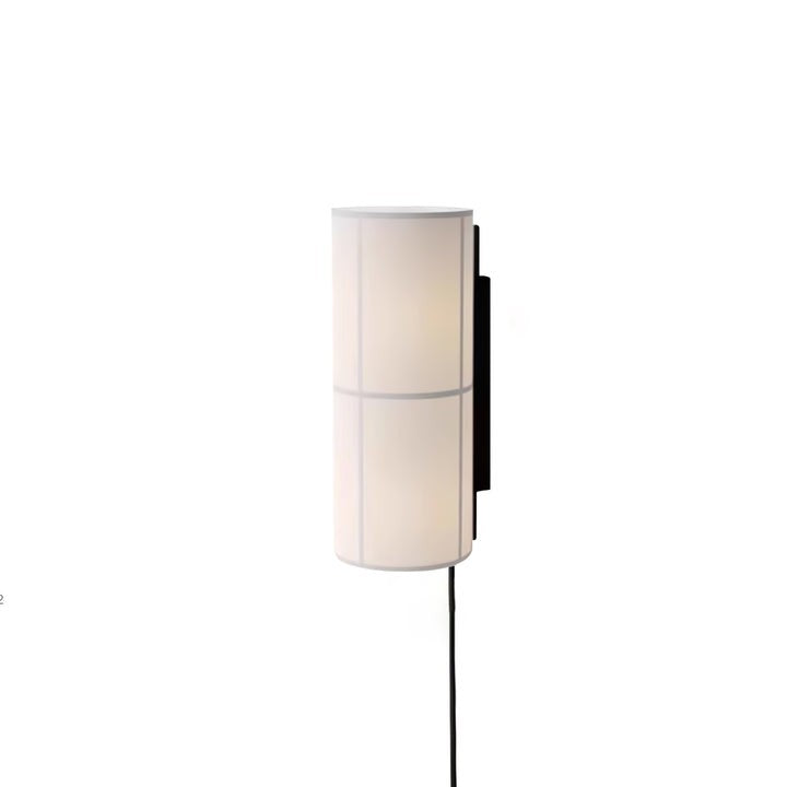 Plug-In Cylinder Fabric Wall Sconce – Indoor LED Light