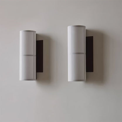 Plug-In Cylinder Fabric Wall Sconce – Indoor LED Light