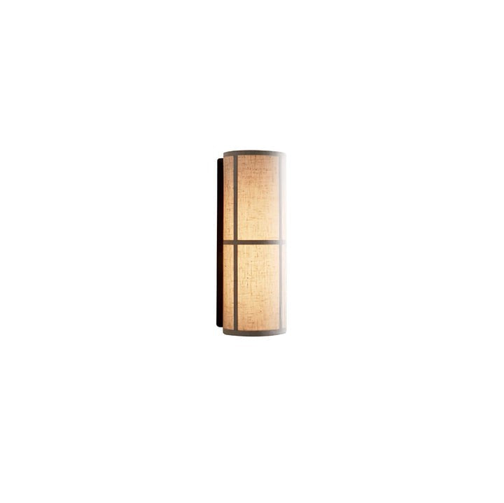 Plug-In Cylinder Fabric Wall Sconce – Indoor LED Light