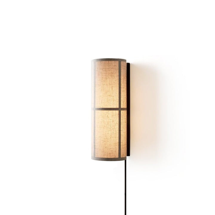 Plug-In Cylinder Fabric Wall Sconce – Indoor LED Light
