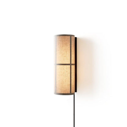 Plug-In Cylinder Fabric Wall Sconce – Indoor LED Light