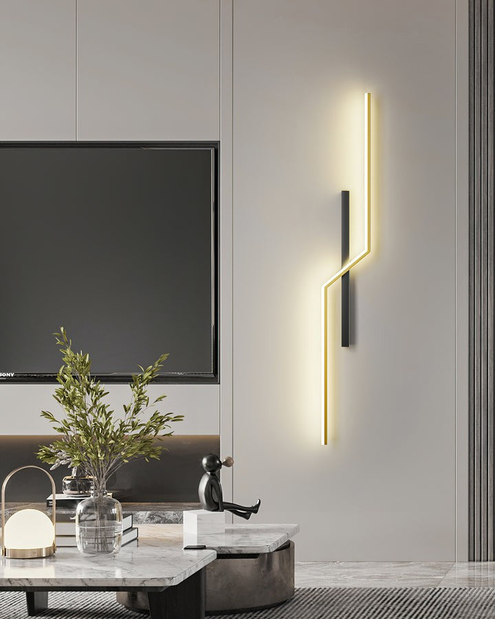 Rechargeable LED Wall Sconce with Geometric Minimalist Design