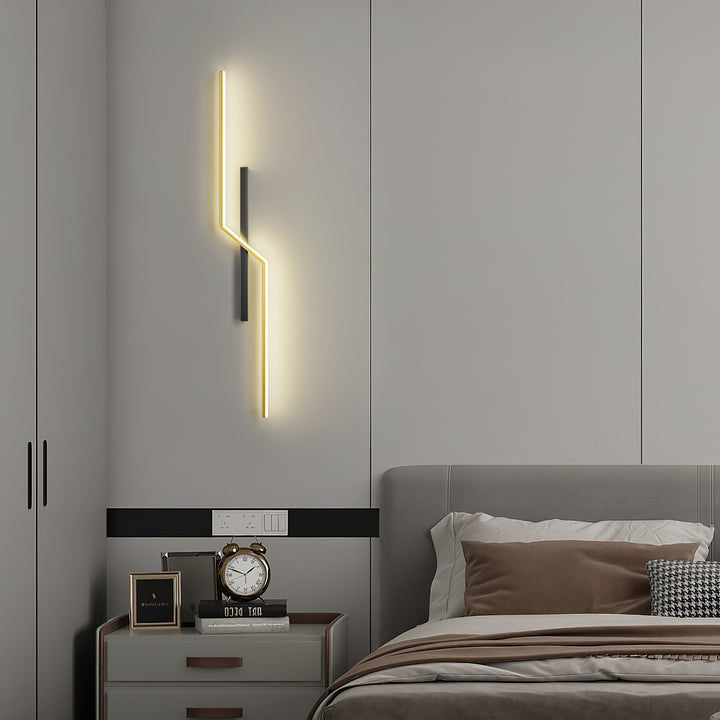 Rechargeable LED Wall Sconce with Geometric Minimalist Design