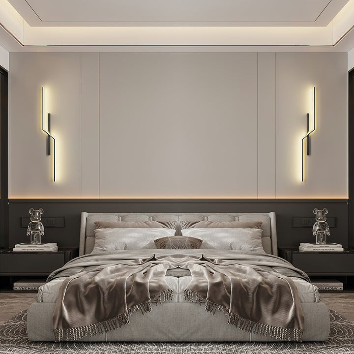 Rechargeable LED Wall Sconce with Geometric Minimalist Design