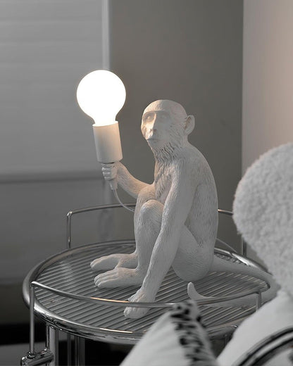 Resin Monkey Table Lamp – Whimsical LED & Edison Lighting