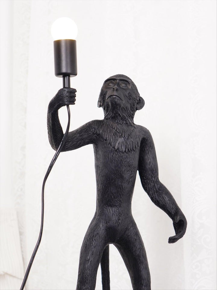 Resin Monkey Table Lamp – Whimsical LED & Edison Lighting