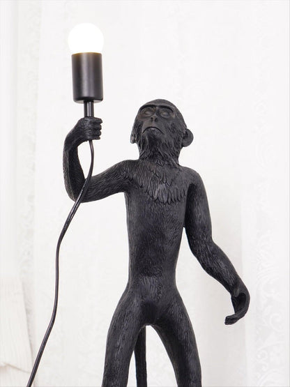 Resin Monkey Table Lamp – Whimsical LED & Edison Lighting