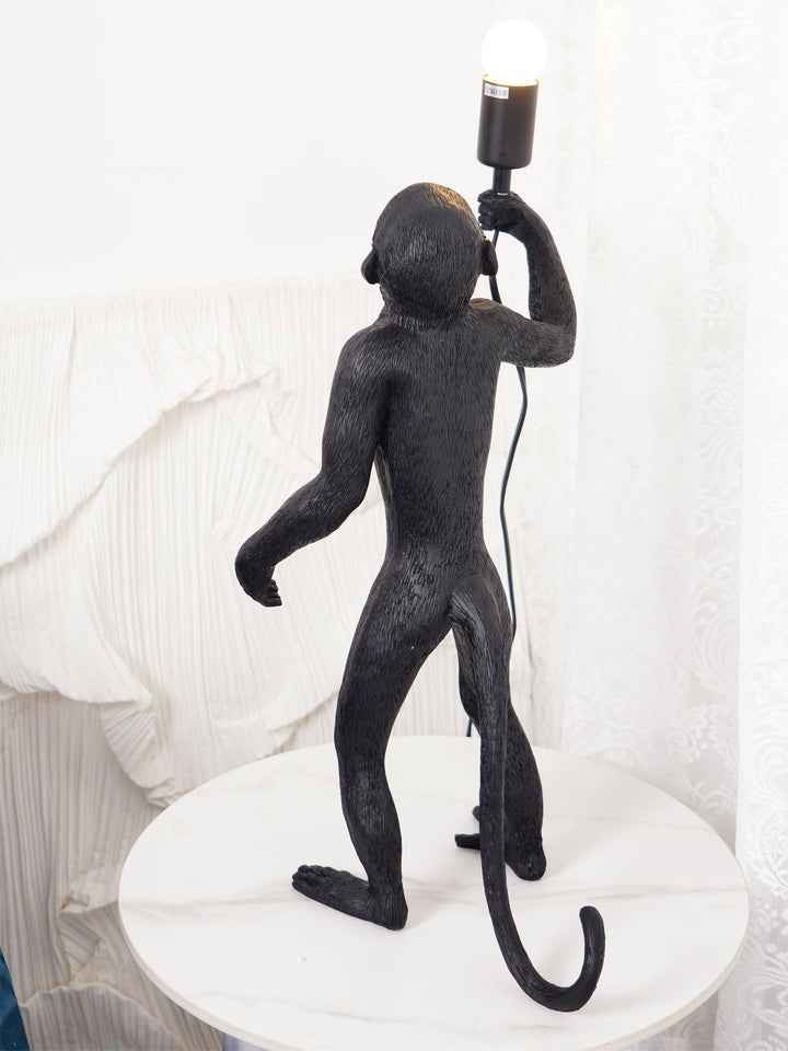 Resin Monkey Table Lamp – Whimsical LED & Edison Lighting