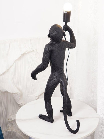 Resin Monkey Table Lamp – Whimsical LED & Edison Lighting