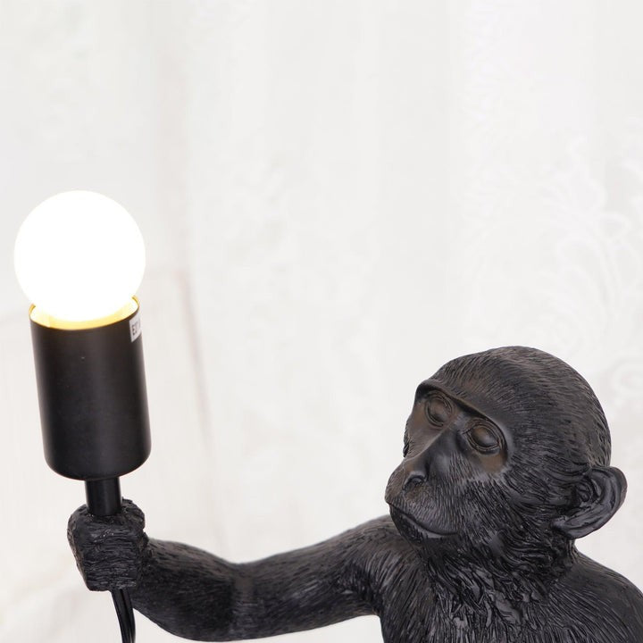Resin Monkey Table Lamp – Whimsical LED & Edison Lighting