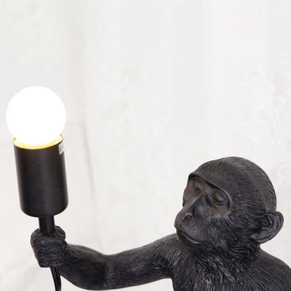 Resin Monkey Table Lamp – Whimsical LED & Edison Lighting
