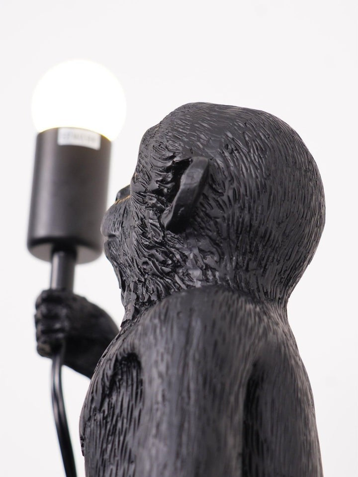Resin Monkey Table Lamp – Whimsical LED & Edison Lighting
