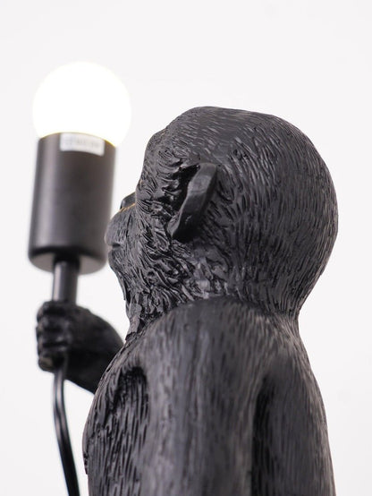 Resin Monkey Table Lamp – Whimsical LED & Edison Lighting