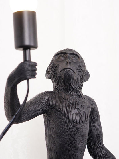 Resin Monkey Table Lamp – Whimsical LED & Edison Lighting
