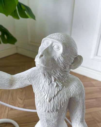 Resin Monkey Table Lamp – Whimsical LED & Edison Lighting