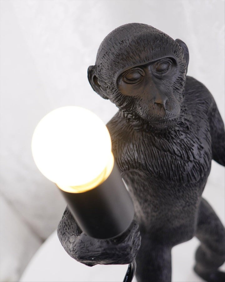 Resin Monkey Table Lamp – Whimsical LED & Edison Lighting