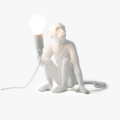Resin Monkey Table Lamp – Whimsical LED & Edison Lighting