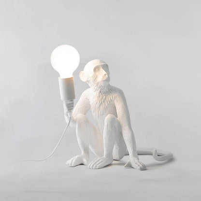 Resin Monkey Table Lamp – Whimsical LED & Edison Lighting