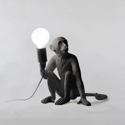 Resin Monkey Table Lamp – Whimsical LED & Edison Lighting