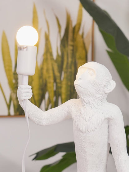 Resin Monkey Table Lamp – Whimsical LED & Edison Lighting