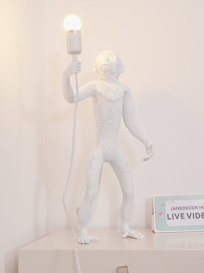 Resin Monkey Table Lamp – Whimsical LED & Edison Lighting