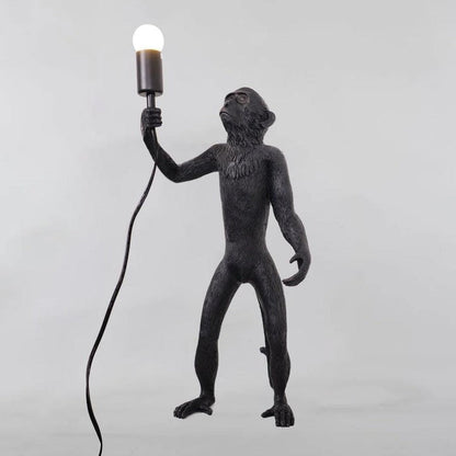 Resin Monkey Table Lamp – Whimsical LED & Edison Lighting