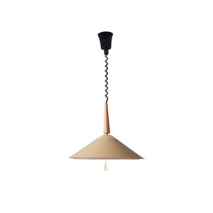 Retro Frosted Glass Pendant Light with Adjustable Cable