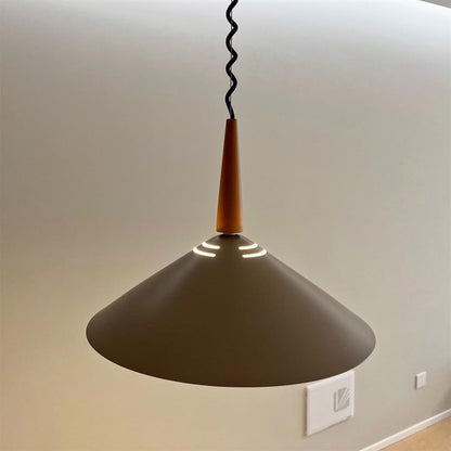 Retro Frosted Glass Pendant Light with Adjustable Cable