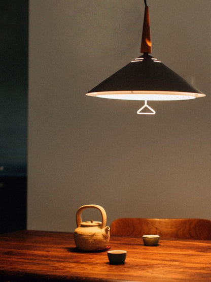 Retro Frosted Glass Pendant Light with Adjustable Cable