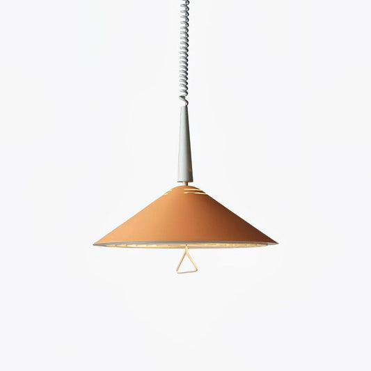Retro Frosted Glass Pendant Light with Adjustable Cable