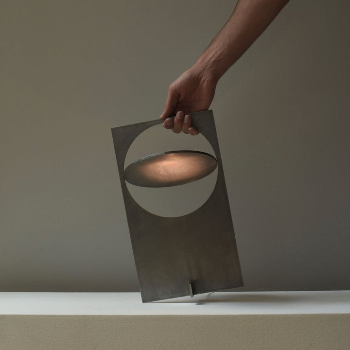 Rotatable Geometric Metal Table Lamp