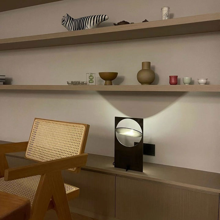 Rotatable Geometric Metal Table Lamp