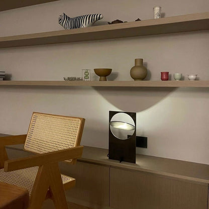 Rotatable Geometric Metal Table Lamp