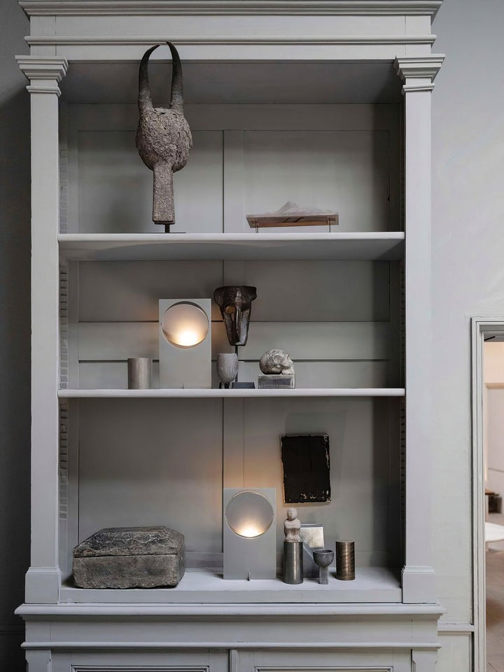 Rotatable Geometric Metal Table Lamp