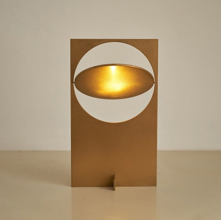 Rotatable Geometric Metal Table Lamp
