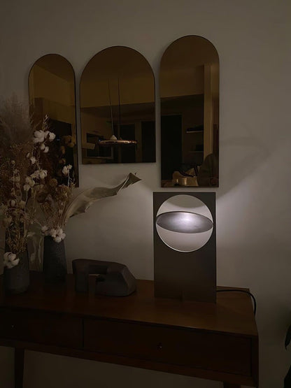 Rotatable Geometric Metal Table Lamp