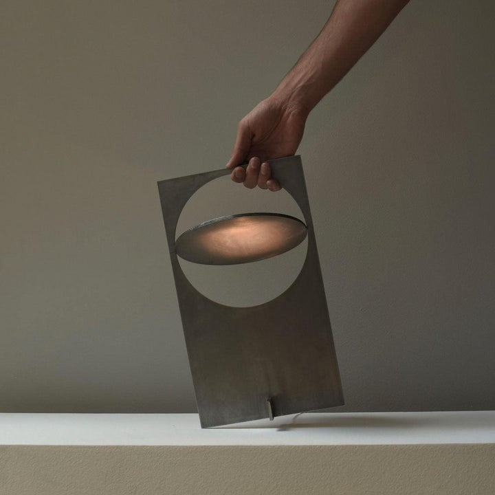 Rotatable Geometric Metal Table Lamp