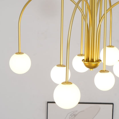 Rustic Iron and Glass Farmhouse Chandelier